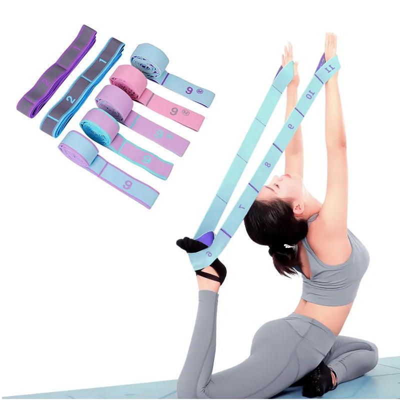 Multi-Section Elastic Yoga Resistance Bands - Accessory Monk