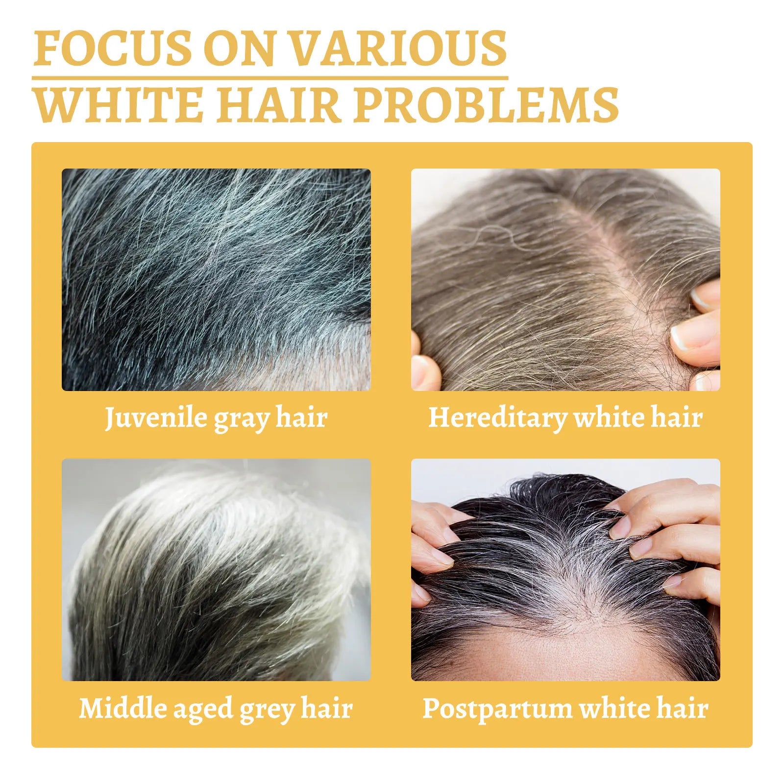 Gray White Hair Treatment Serum - Accessory Monk