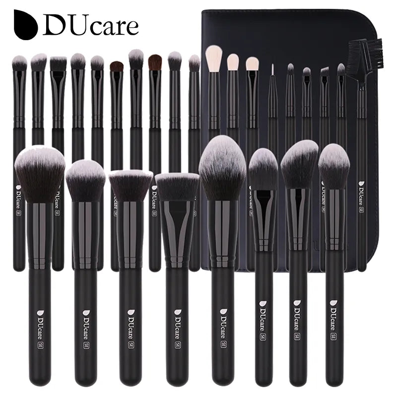 Black Makeup Brush Set - Accessory Monk