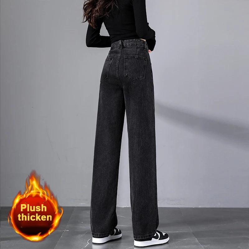 Women’s Wide Leg Jeans Pants - Accessory Monk