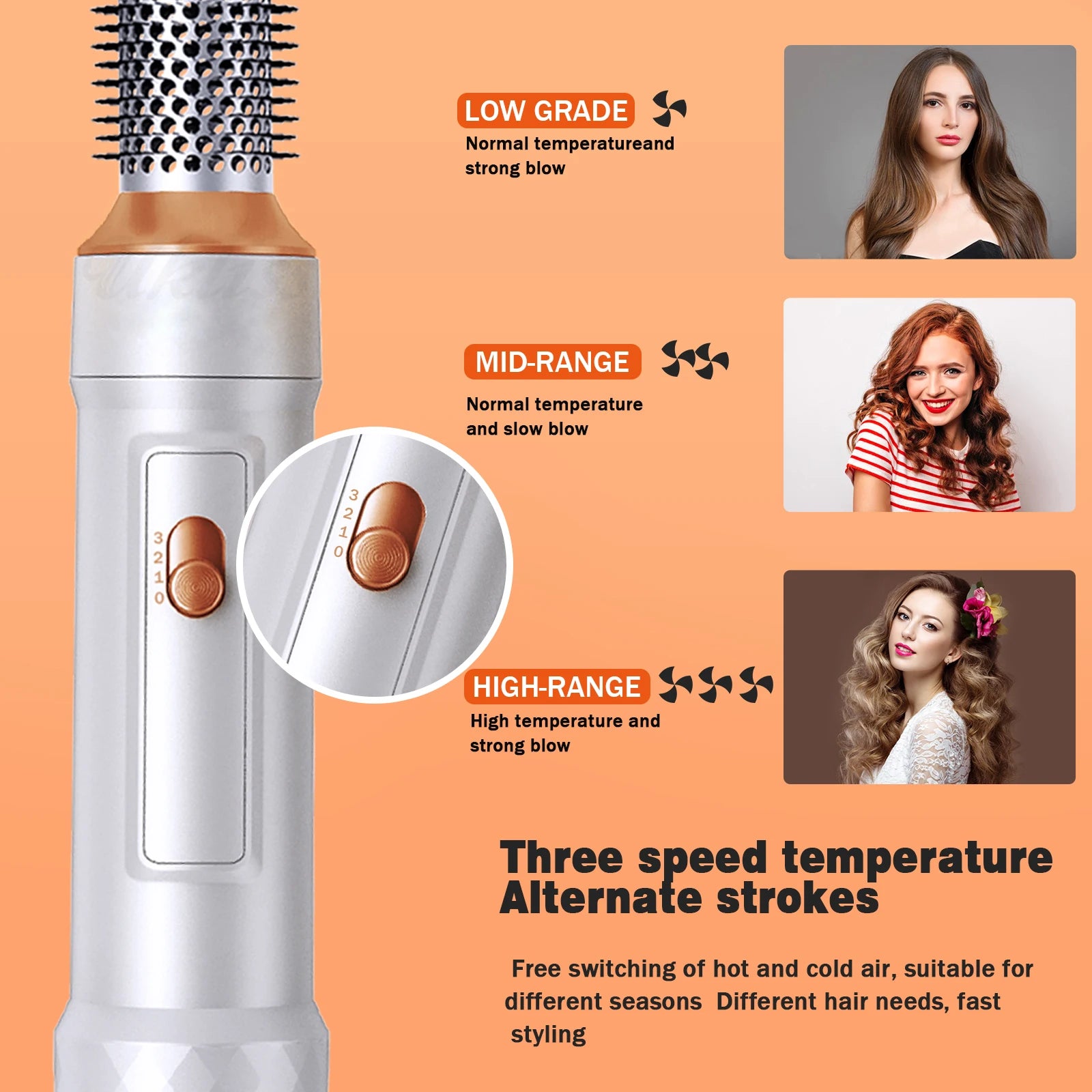 6 In 1 Hair Blower Brush - Accessory Monk