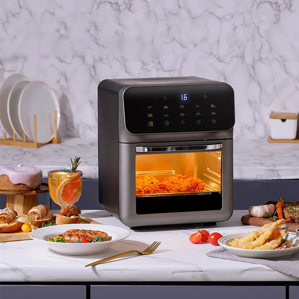 12L Large Capacity Smart Digital Visual Deep Fryer - Accessory Monk