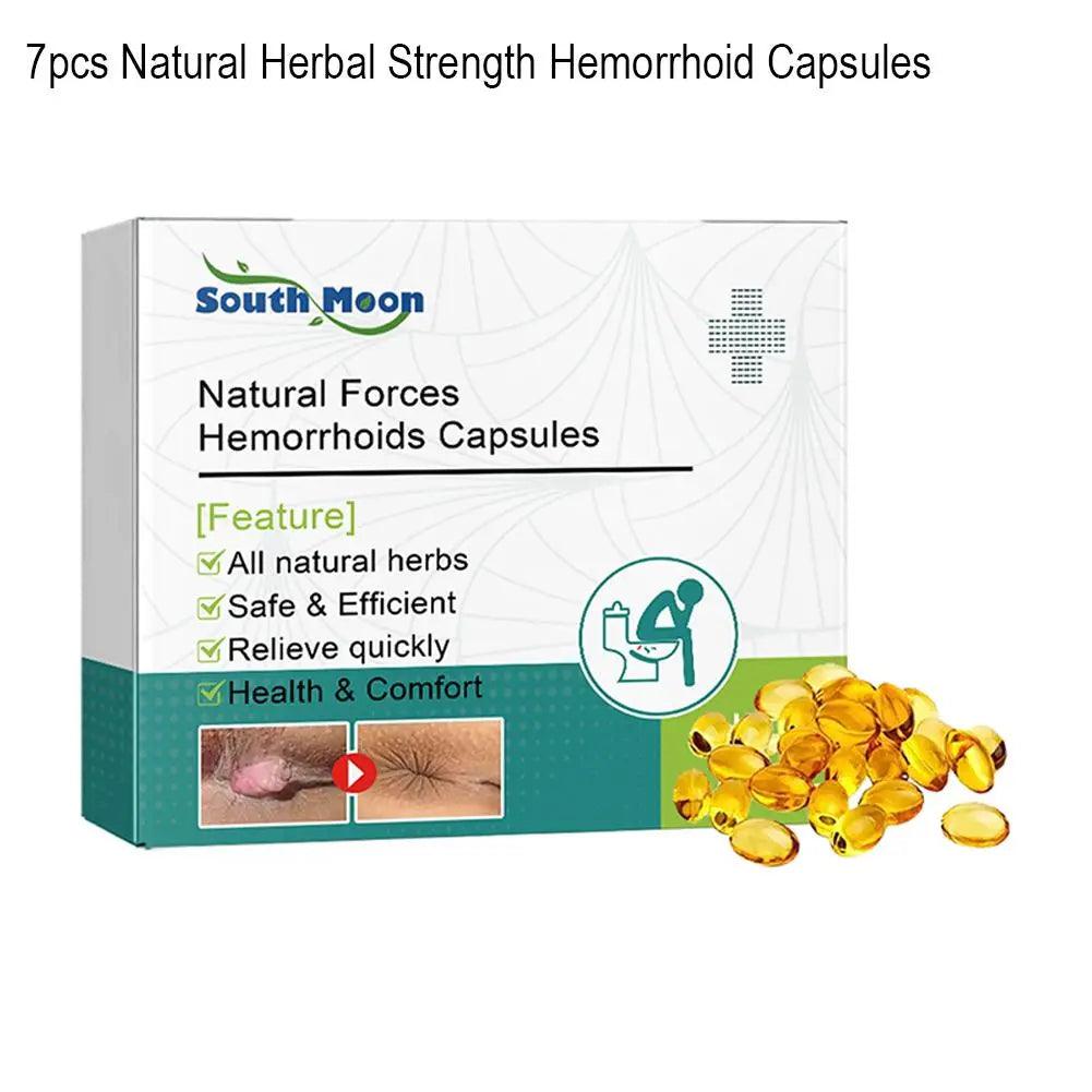 7pcs/box Herbal Medical Hemorrhoid Capsules - Accessory Monk