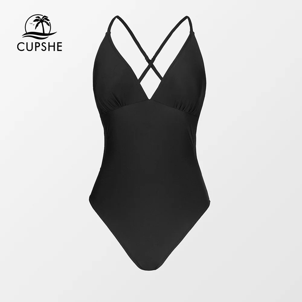 Cutout Back One-Piece Swimsuit - Accessory Monk