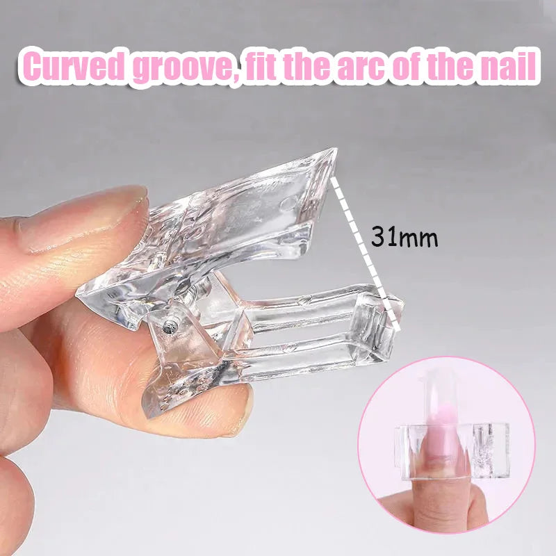 Transparent Acrylic Nail Clip - Accessory Monk