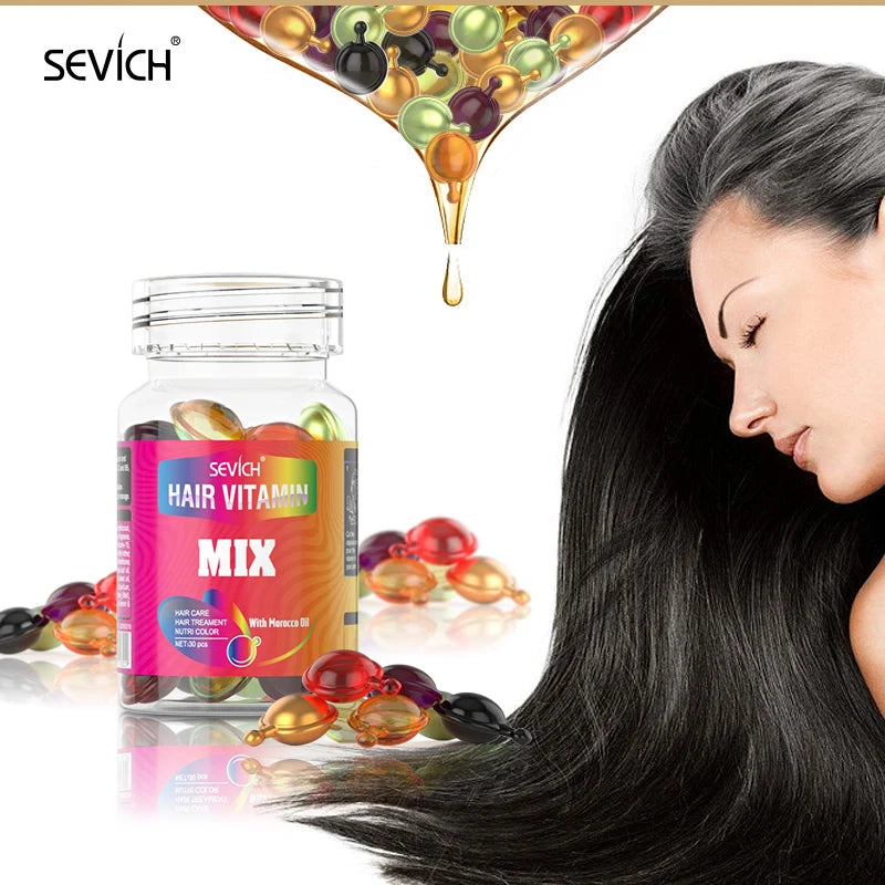 Hair Care Capsules For Smooth Silky Hair - Accessory Monk