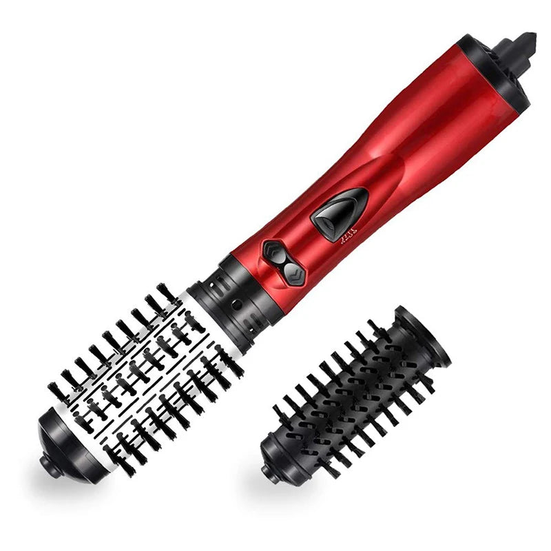 2 in 1 Rotating Electric Hair Straightener Brush - Accessory Monk