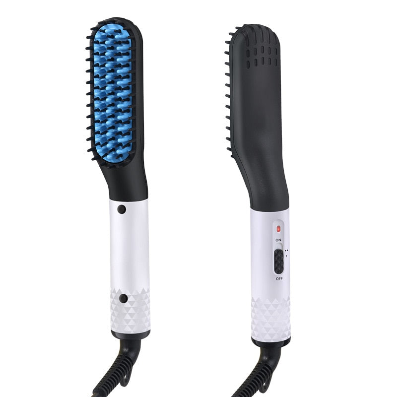 2 In 1 Electric Professional Negative Ion Hair Brush - Accessory Monk