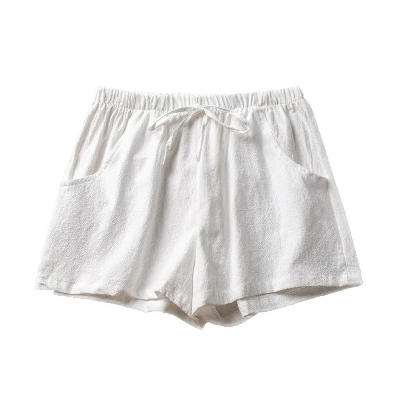 Women High Waist Cotton Shorts - Accessory Monk