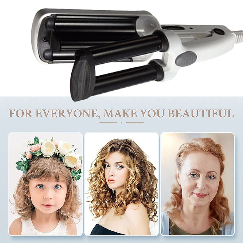 Mini Triple Barrel Hair Curler - Accessory Monk