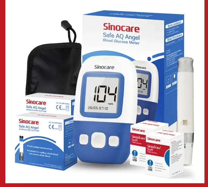 Premium Glucometer Kit with 125 Test Strips Lancets - Accessory Monk