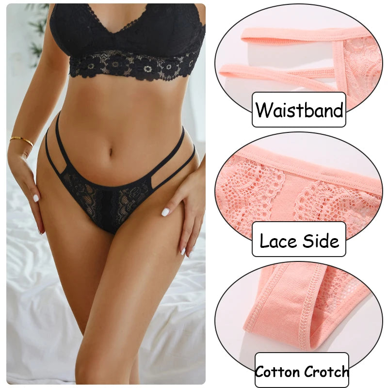 3PCS/Set Sexy Lace Panties - Accessory Monk