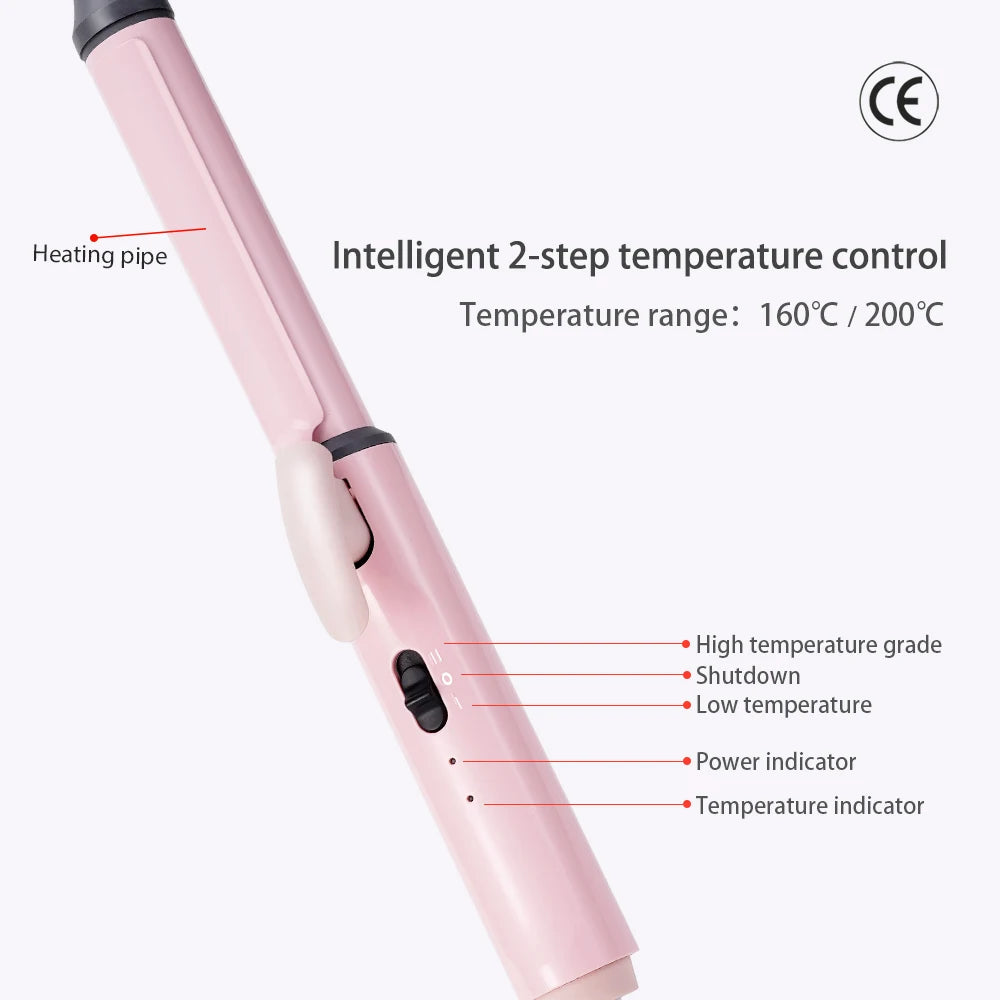 9mm/13mm/26mm Ceramic Hair Curling Iron - Accessory Monk