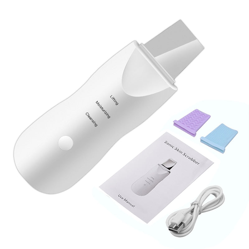 Ultrasonic Skin Scrubber Deep Face Cleaning Device - Accessory Monk