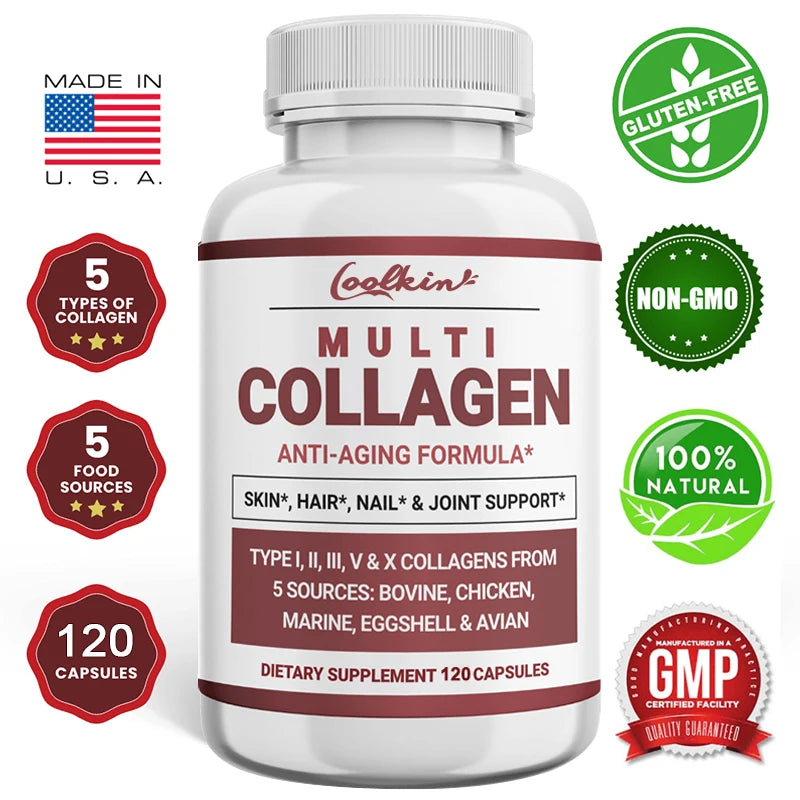 Multiple Collagen Peptide Powder Capsules - Accessory Monk