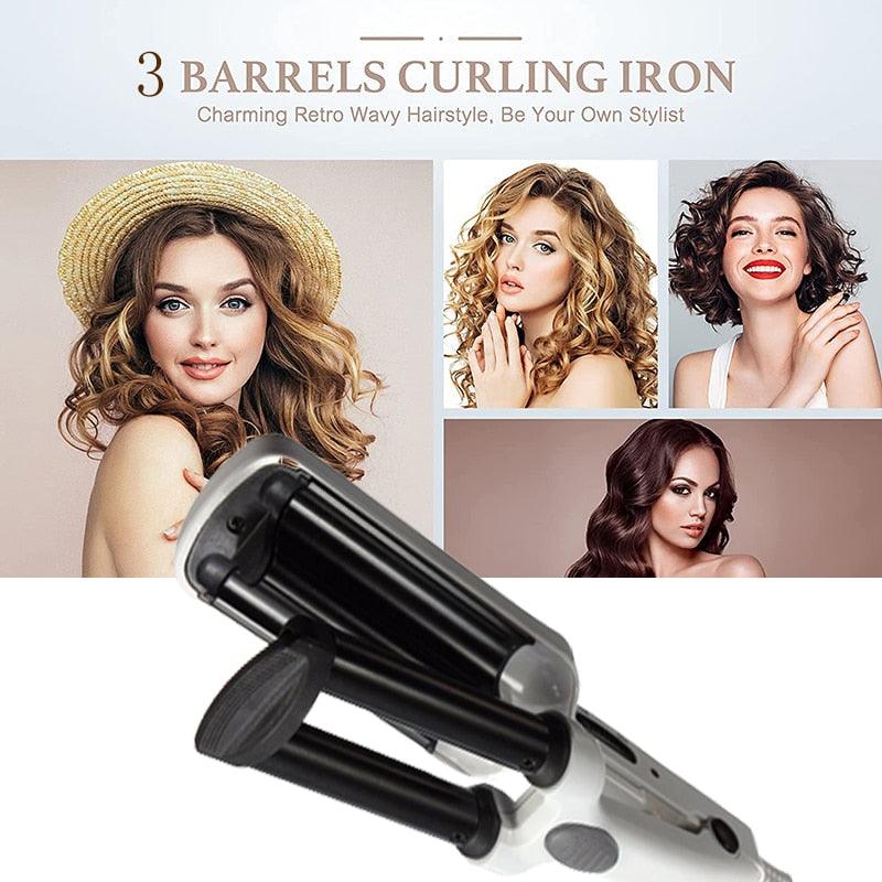 Mini Triple Barrel Hair Curler - Accessory Monk