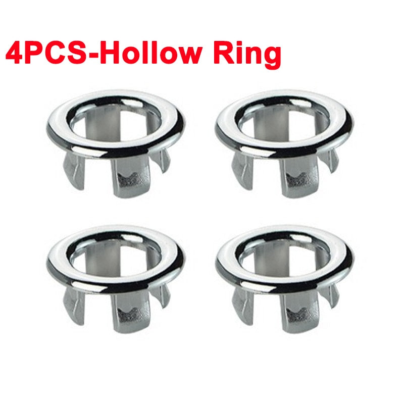 4Pcs Plastic Sink Hole Overflow Cover - Accessory Monk