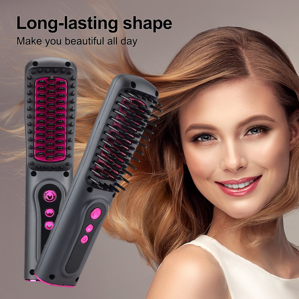 New Wireless Professional Hair Straightener - Accessory Monk