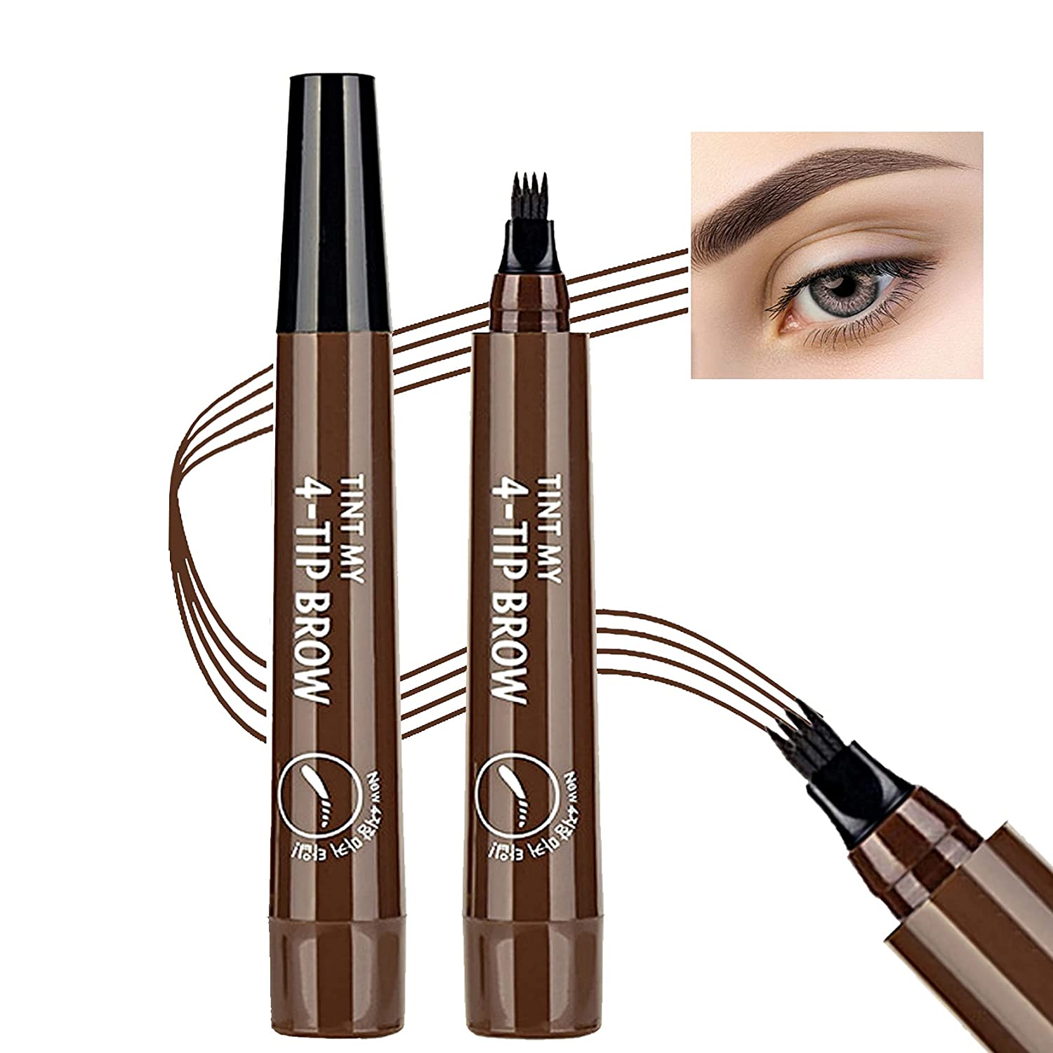 5 Colors Eyebrow Shaping Pen - Accessory Monk