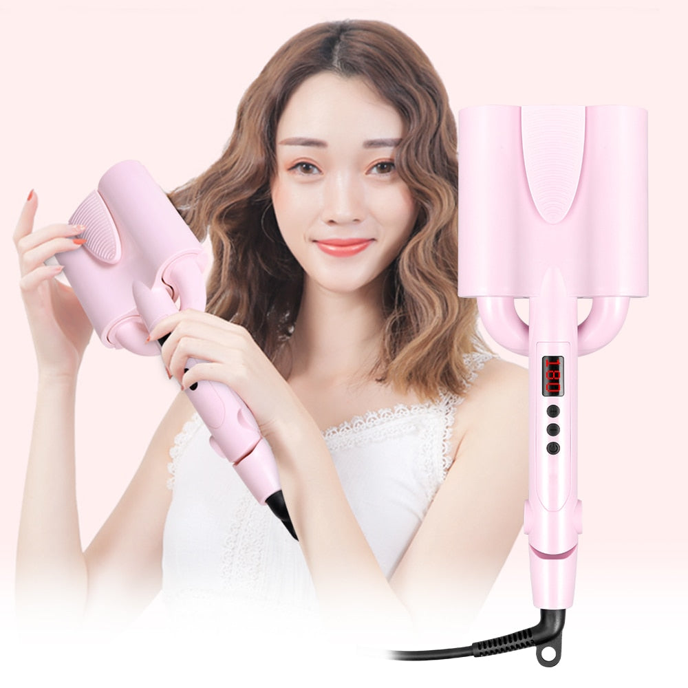 Automatic 3 Barrels Hair Styler - Accessory Monk