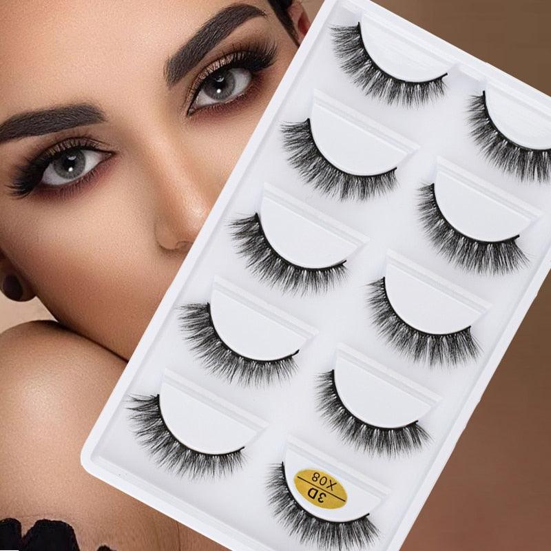 3/5 Pcs Fake Lashes Makeup Tools - Accessory Monk