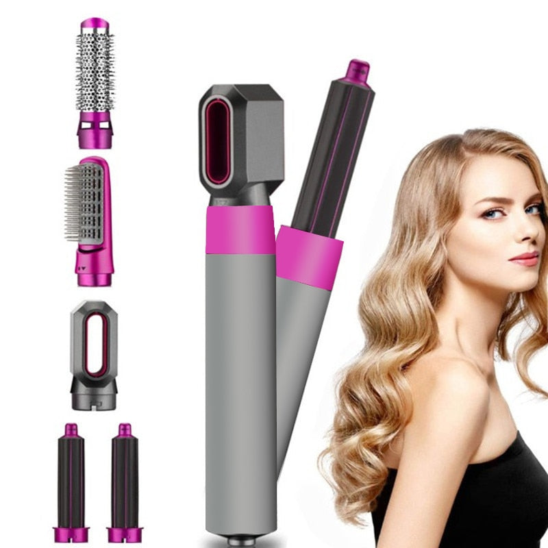 2 in 1 Hair Blower Brush Auto Curler - Accessory Monk